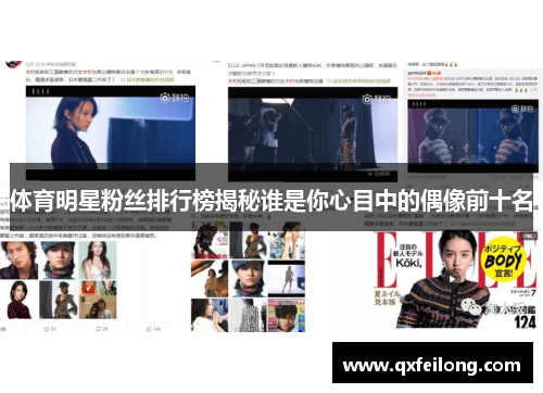 体育明星粉丝排行榜揭秘谁是你心目中的偶像前十名